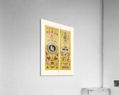 18th Century pattern.  1888 edition Lornement Polychrome by Albert Racine 1825–1893. Acrylic Print