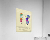 ‘Reisen die Bilder über die Schweiz …’ 1931  My Pictures Become Wilder and Wilder By John Elsas Acrylic Print