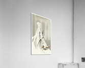 A bird with narcissus flowers and a hay bundle 1900-1930 by Ohara Koson 1877-1945. Acrylic Print