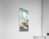 Two quails at full moon 1900 - 1936 by Ohara Koson 1877-1945. Acrylic Print