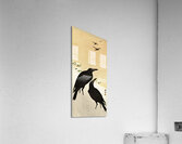 Crows in snow 1900 - 1936 by Ohara Koson 1877-1945. Acrylic Print