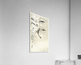 Two collies in snowy landscape 1900 - 1930 by Ohara Koson 1877-1945. Impression acrylique