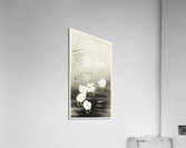 Chicks eating worms 1900 - 1930 by Ohara Koson 1877-1945. Acrylic Print