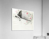 Plants with pink flowers by the river 1877-1945 by Ohara Koson 1877-1945. Impression acrylique