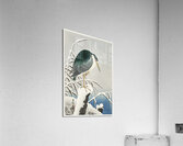 Heron in snow 1920 - 1930 by Ohara Koson 1877-1945. Acrylic Print