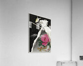 Siberian bluechat next to a peony 1925 - 1936 by Ohara Koson 1877-1945. Acrylic Print