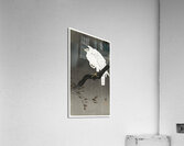 Snowy eagle on a tree branch 1910 - 1930 by Ohara Koson 1877-1945. Acrylic Print