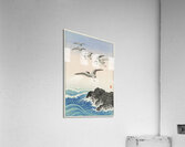 Five seagulls above the sea 1900 - 1945 by Ohara Koson 1877-1945. Acrylic Print