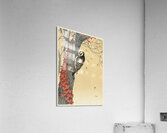 Great spotted woodpecker in tree with red ivy 1925 - 1936 by Ohara Koson 1877-1945. Acrylic Print
