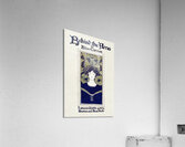 Behind the Arras 1895 vintage poster of a woman by Ethel Reed.  Acrylic Print