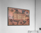 Poster showing illustrated flowers 1895 print by Ethel Reed.  Acrylic Print