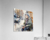 Watercolor“Just Me” By Bruce Lazarus Acrylic Print