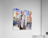 Watercolor “Broke” By Bruce Lazarus Acrylic Print