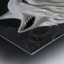White Wolf Black Wolf By ISHISH Metal print