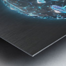  Glowing Crystal Mushrooms By ISHISH Metal print