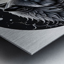 White Wolf Black Wolf Moon By ISHISH Metal print