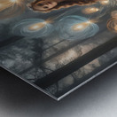 In a Mystical Forest Lady Essence Weaving With the Night By ISHISH Metal print