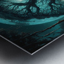 Allien World At Night By ISHISH Metal print