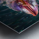 Majestic Glass Lily Flower By ISHISH Metal print