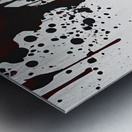 Blood Splashes Across Her Face By ISHISH Metal print
