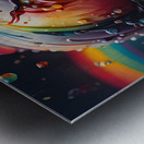 Rainbow Apple By ISHISH Metal print