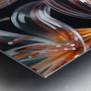 Transparent Majestic Glass Lily Flower By ISHISH Metal print