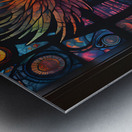 A Stained Glass Crystalline Rainbow Phoenix By ISHISH Metal print