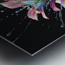 Zebra Stripe Splash Flower By ISHISH Metal print