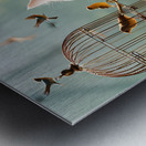 Its My Birdie By ISHISH Metal print