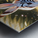 Zebra Stripe Rabbit By ISHISH Metal print