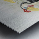 Cranorrhinus corrugatus 1882 Metal print