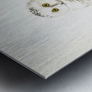 Snowy owl Nyctea Scandiaca Metal print