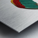 Orange-cheeked parrot  Metal print