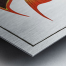 Treble-coloured Chaetodon tricolor Metal print