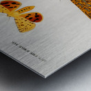 Different types of moths Metal print