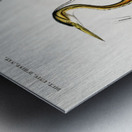 Purple heron Ardea purpurea Metal print