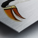 Yellow necklace Toucan  Metal print