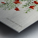 Red leschenaultia Lechenaultia formosa Metal print