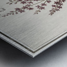 Black carrot flower Metal print