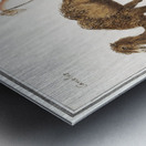 Anemone flower in vintage style Metal print