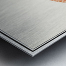 Flamingo in vintage style Metal print