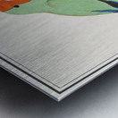 Wallcreeper in vintage style Metal print