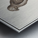 Parrot in vintage style Metal print