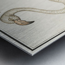 Flamingo in vintage style Metal print