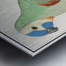 Turquoise-fronted amazon in vintage style Metal print