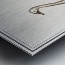 Swan in vintage style Metal print