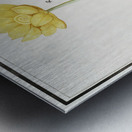 Yellow floppy in vintage style Metal print