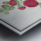 Cyclamen in vintage style Metal print