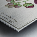 Alcea in vintage style Metal print