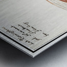 Flamingo in vintage style Metal print